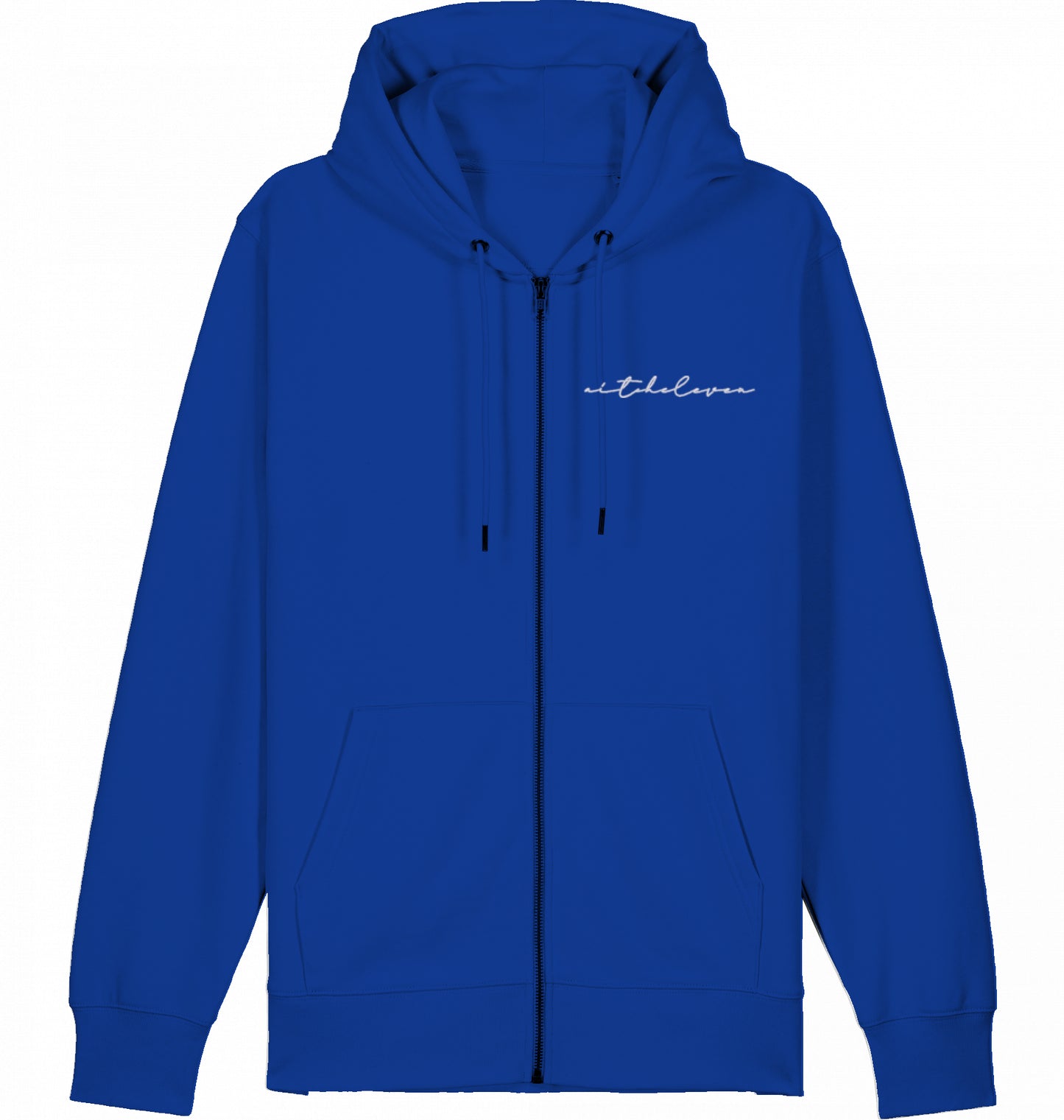 Zip Hoodie (Weste) Unisex Signature - Stick White