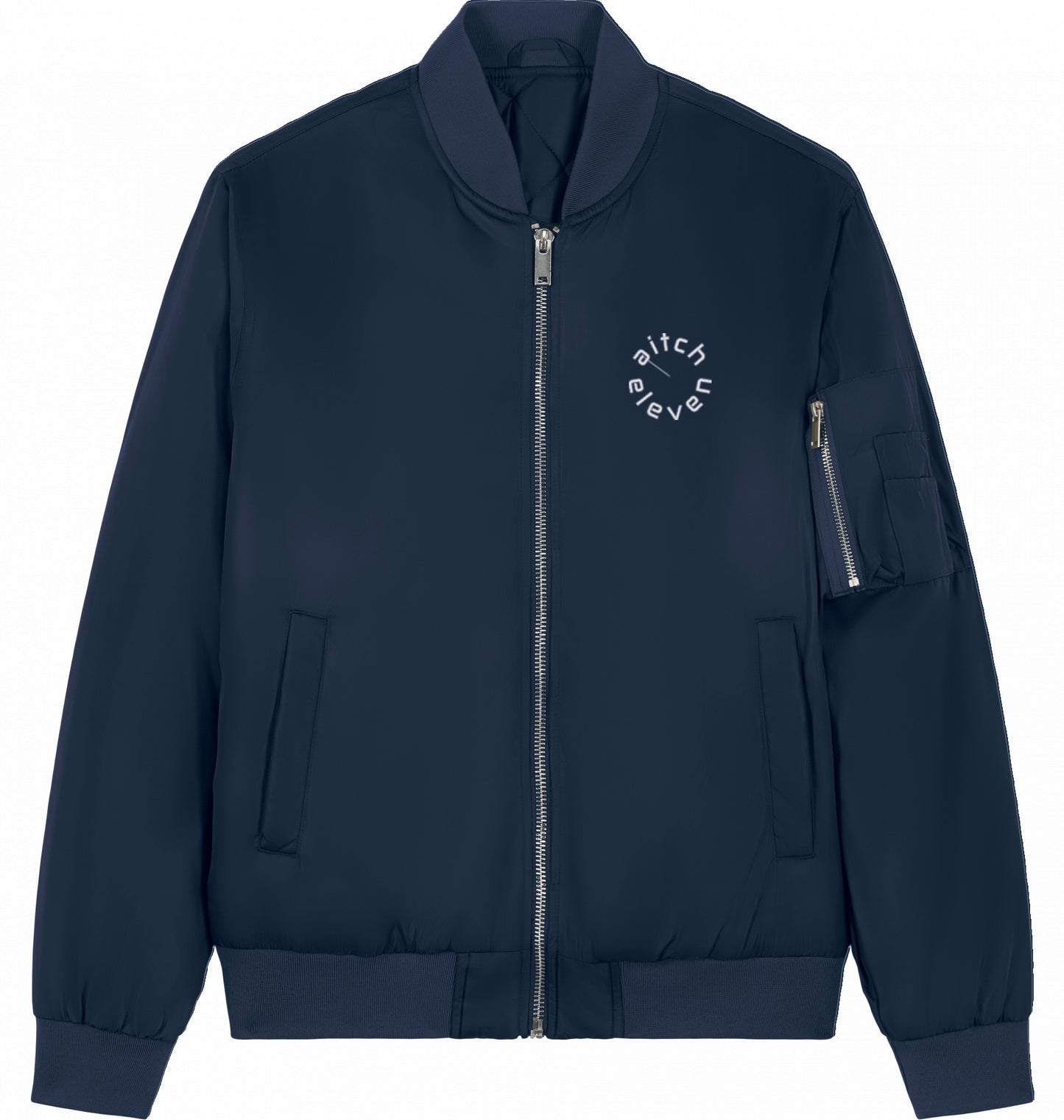 Bomberjacke Round - Stick White