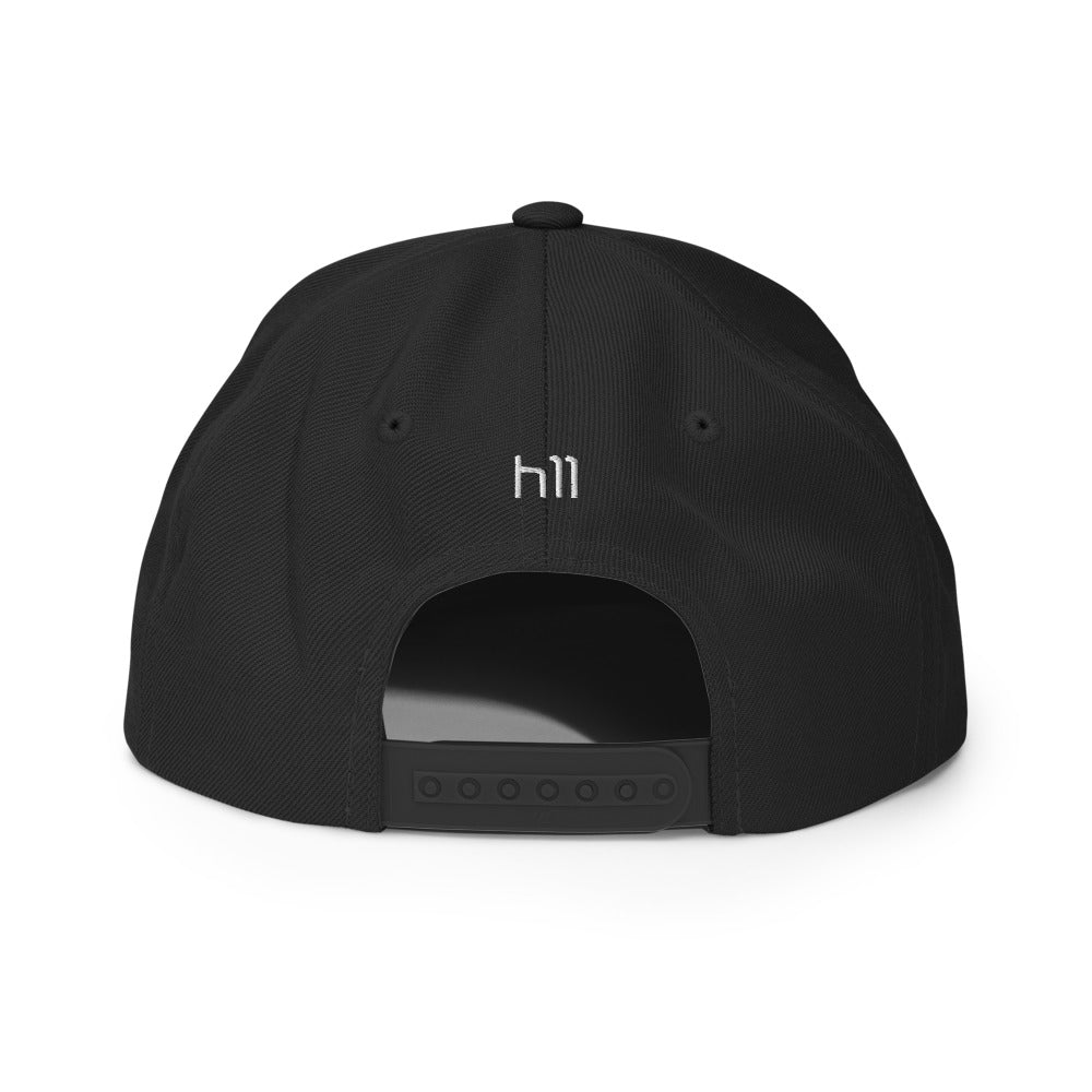 Snapback-Cap Round Black