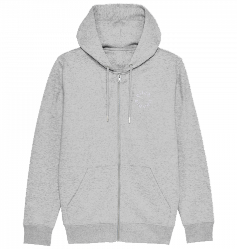 Zip Hoodie (Weste) Unisex Round - Stick White