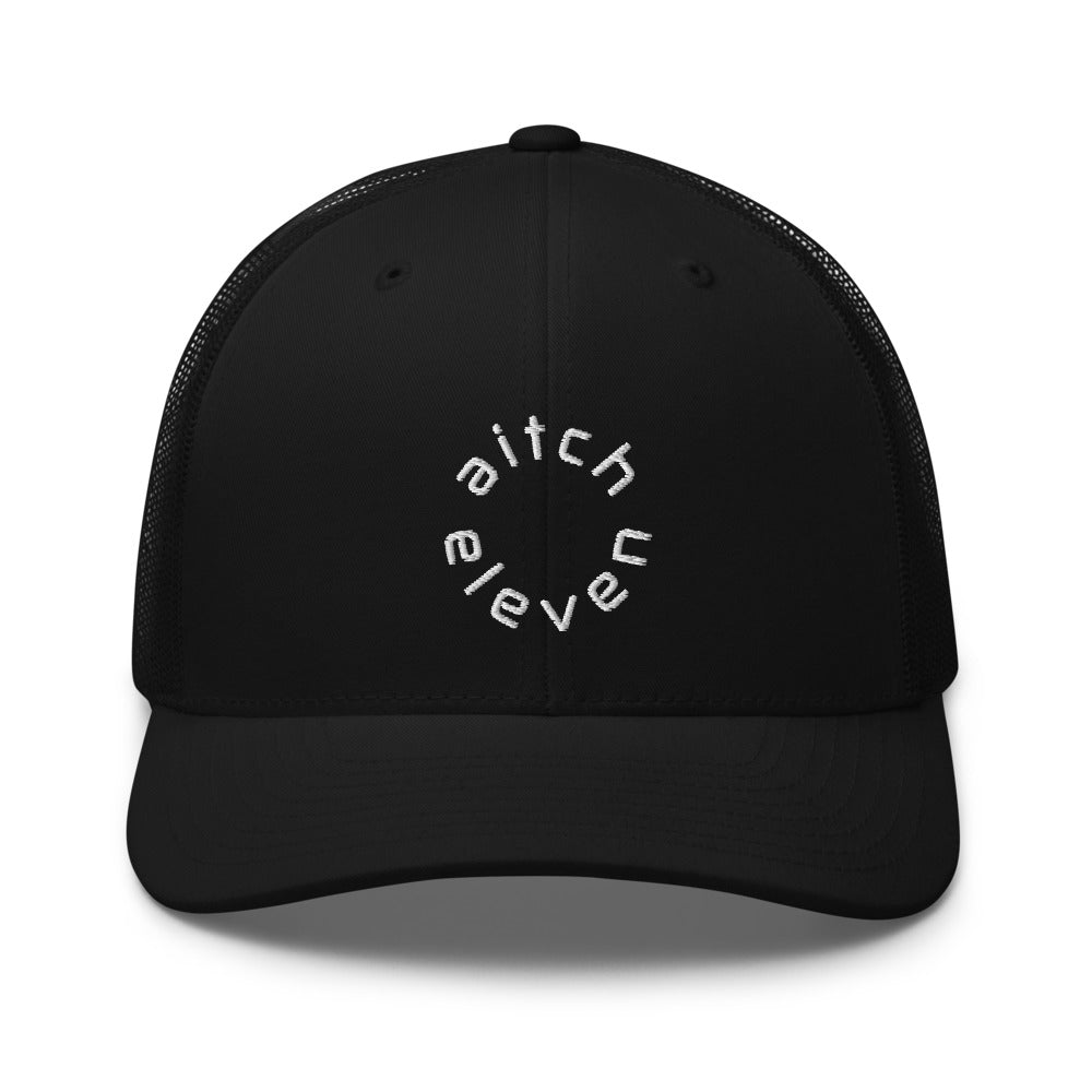 Trucker Cap Round Black|Black‘n White
