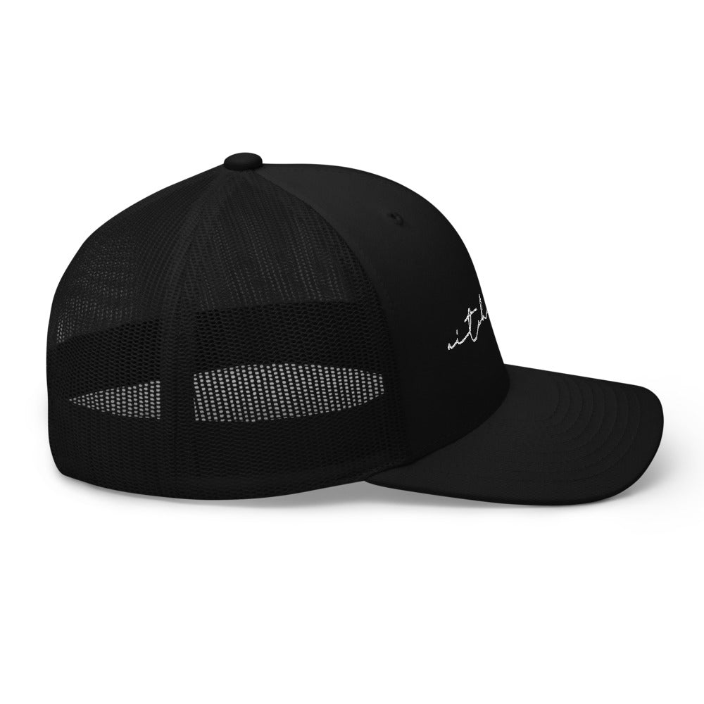 Trucker Cap Signature Black|Black‘n White