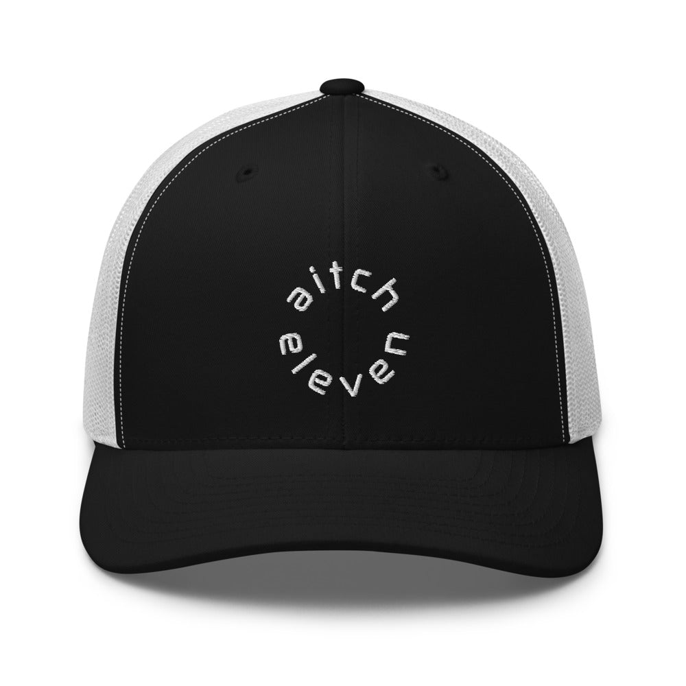 Trucker Cap Round Black|Black‘n White