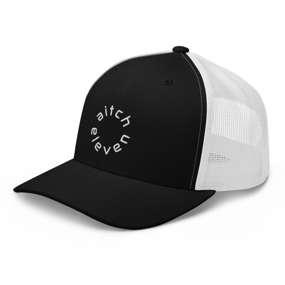 Trucker Cap Round Black|Black‘n White