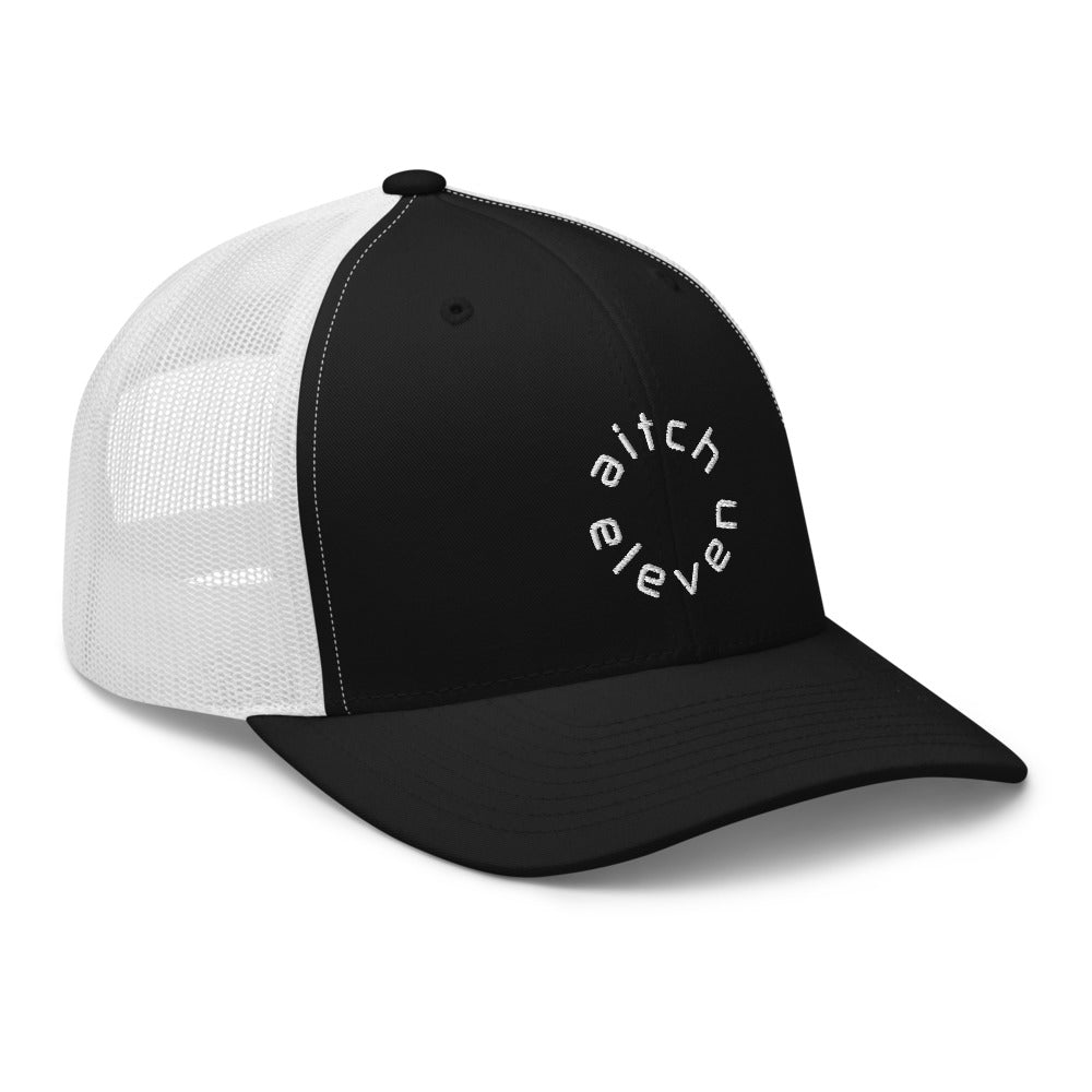 Trucker Cap Round Black|Black‘n White