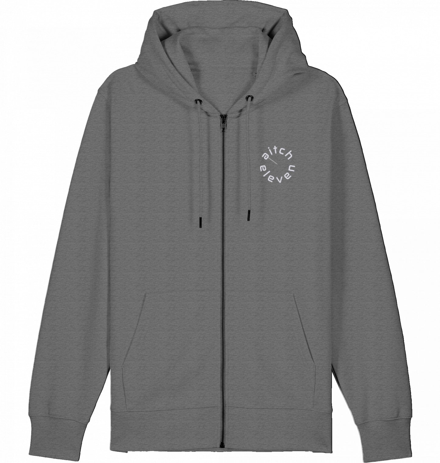 Zip Hoodie (Weste) Unisex Round - Stick White