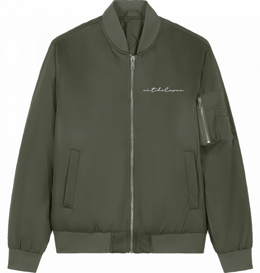 Bomberjacke Signature - Stick White