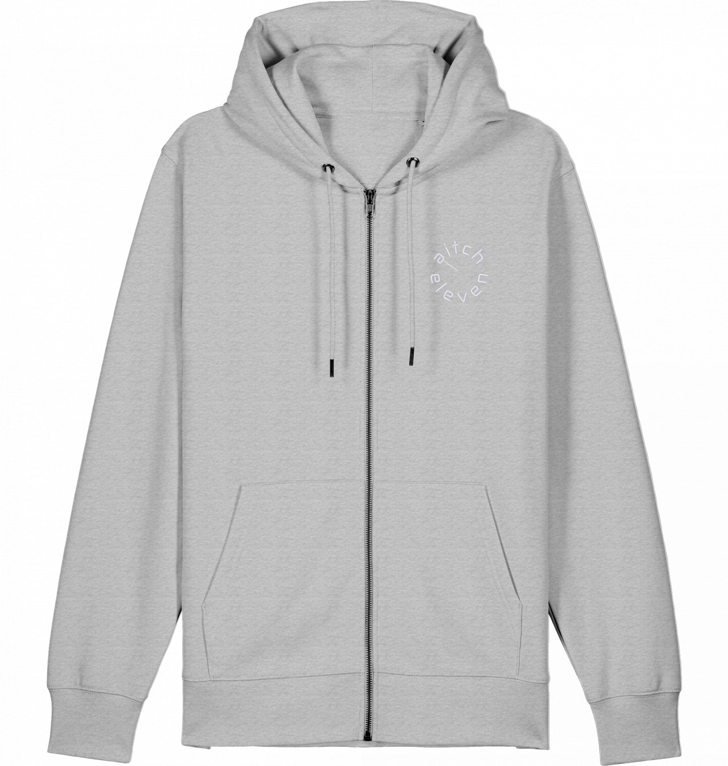 Zip Hoodie (Weste) Unisex Round - Stick White
