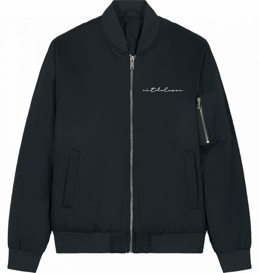 Bomberjacke Signature - Stick White