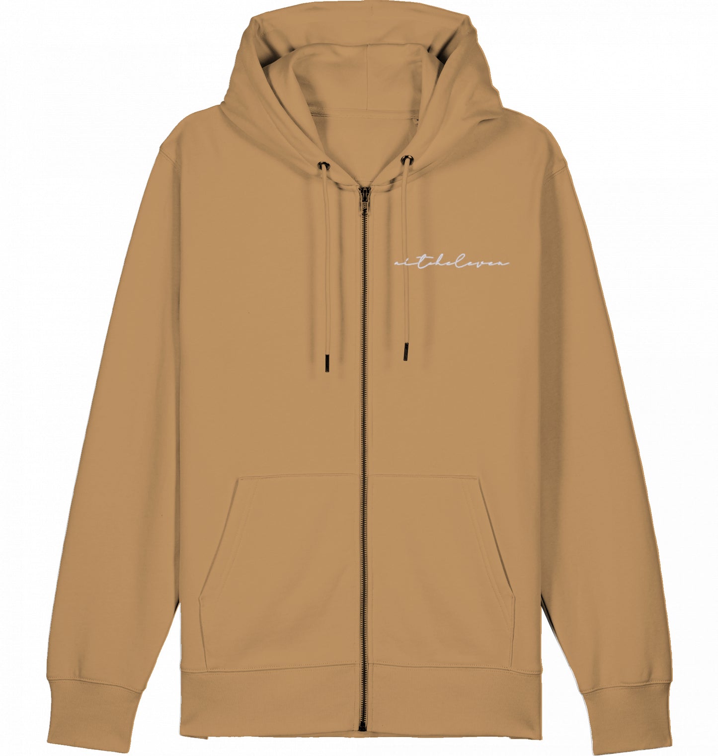 Zip Hoodie (Weste) Unisex Signature - Stick White