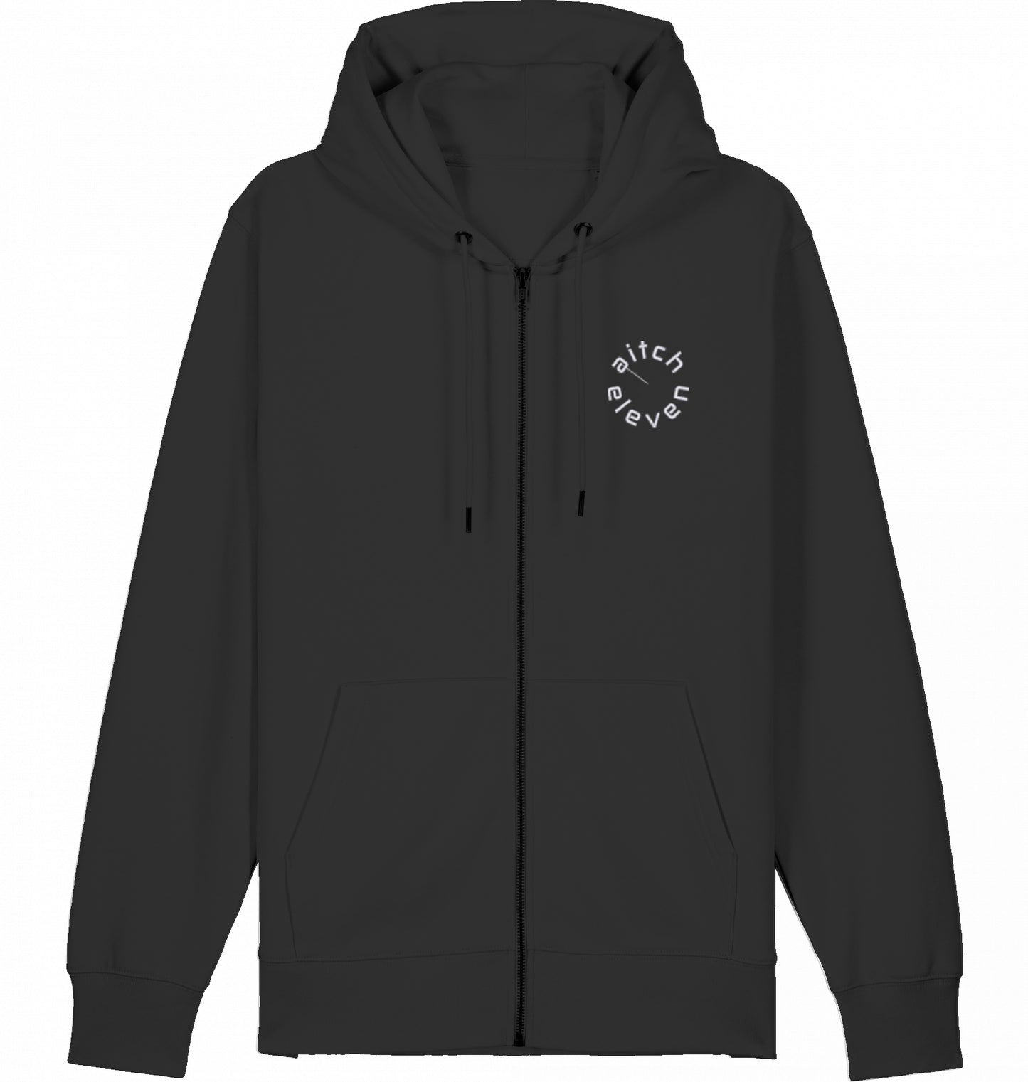 Zip Hoodie (Weste) Unisex Round - Stick White