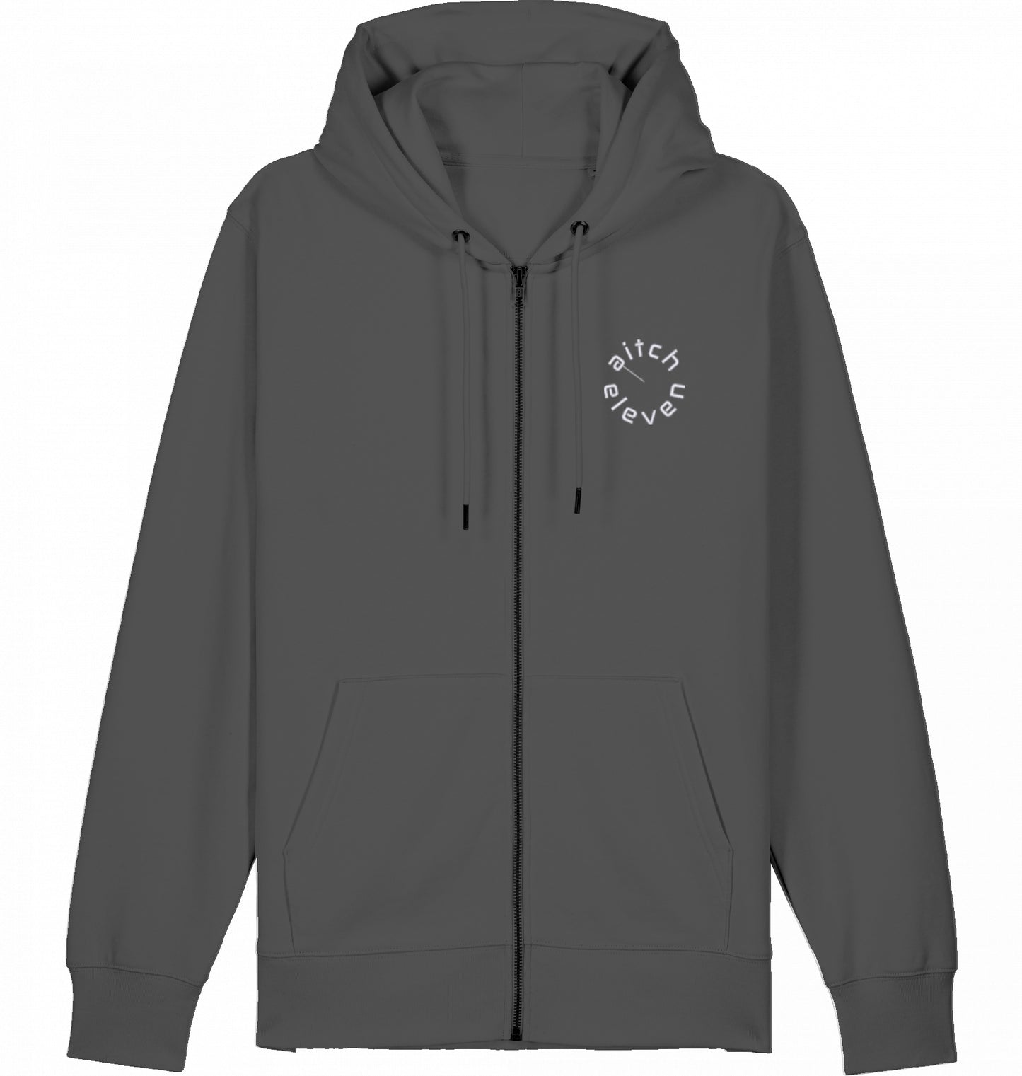 Zip Hoodie (Weste) Unisex Round - Stick White