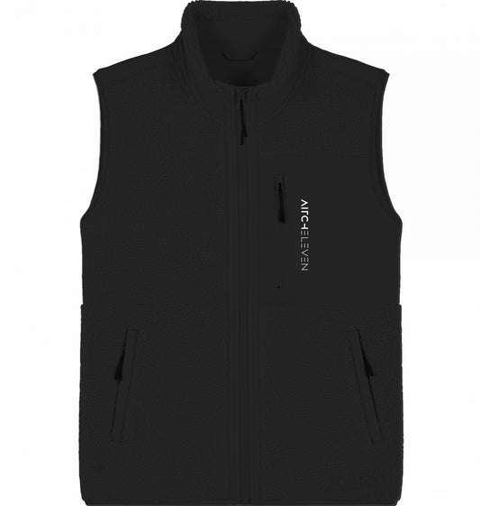 Sherpa Jacke Black (ärmellos)