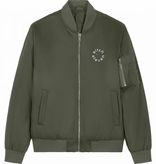 Bomberjacke Round - Stick White