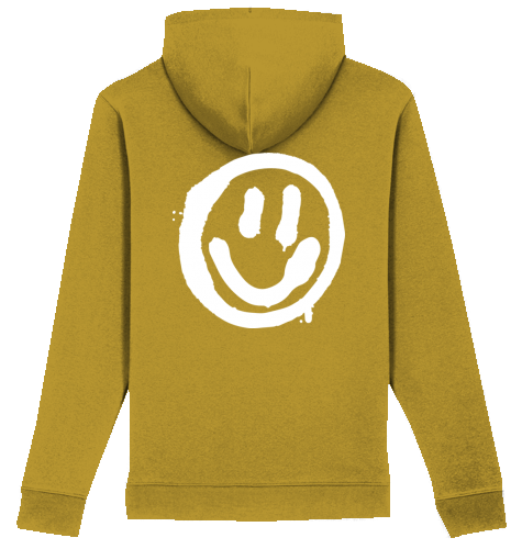 Hoodie Unisex SMILE "off yellow"