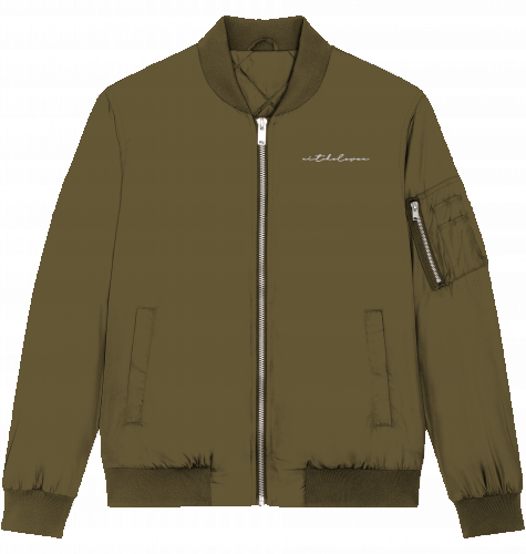 Bomberjacke Signature - Stick White