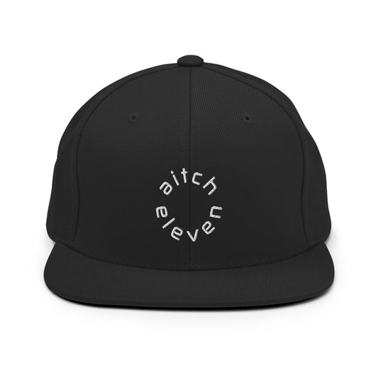 Snapback-Cap Round Black