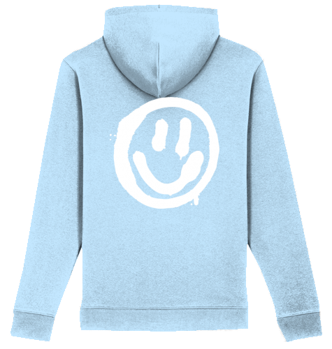 Hoodie Unisex SMILE "sky blue"
