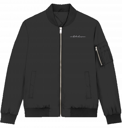 Bomberjacke Signature - Stick White