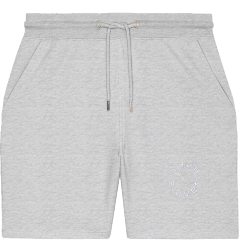 Unisex Jogging-Shorts Round - Stick White