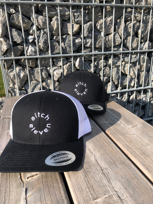 Trucker Cap Round Black|Black‘n White