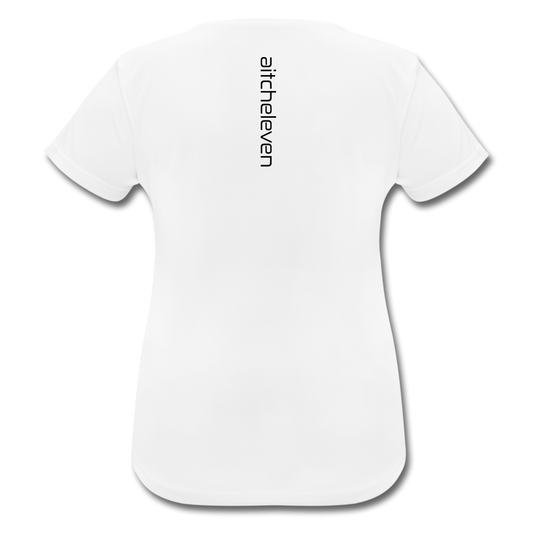 Frauen Sport T-Shirt atmungsaktiv - Weiß
