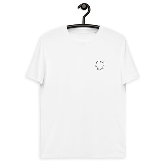 Unisex Shirt Round "White"  -  Print Black